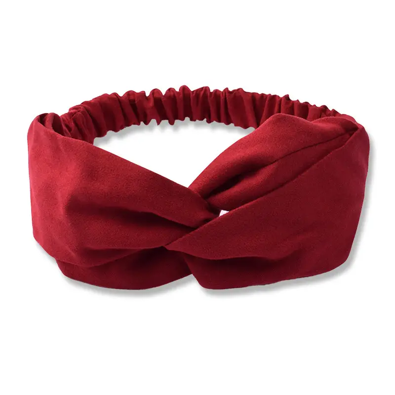 White Cross Knitted Hair Band for Women - Image 21