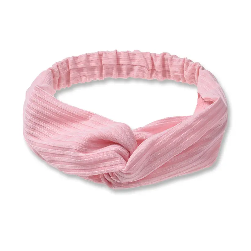 White Cross Knitted Hair Band for Women - Image 3
