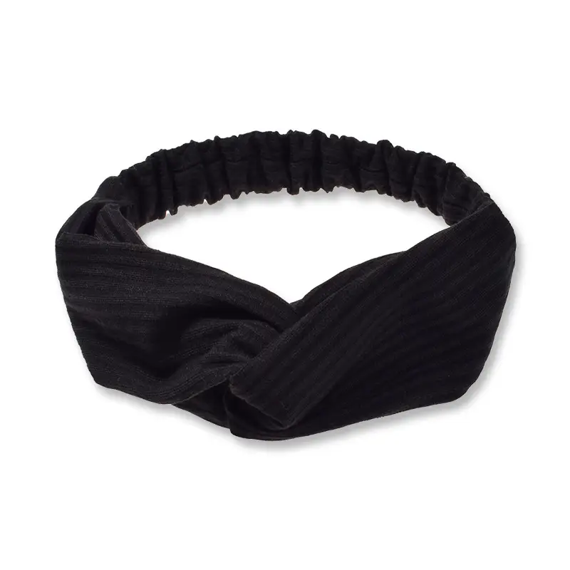 White Cross Knitted Hair Band for Women - Image 6