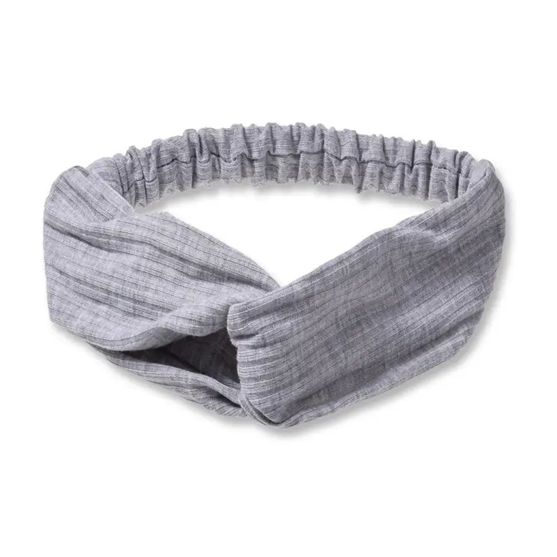 White Cross Knitted Hair Band for Women - Image 7