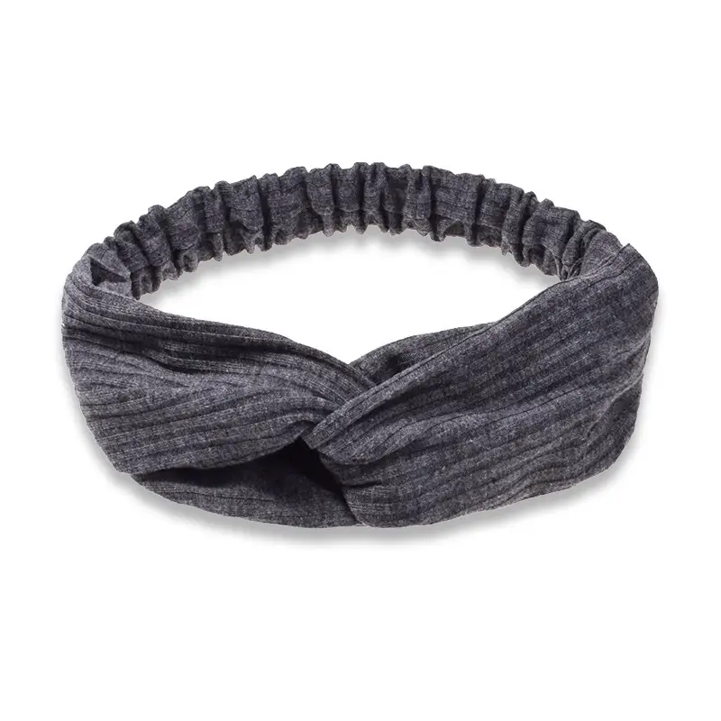 White Cross Knitted Hair Band for Women - Image 9