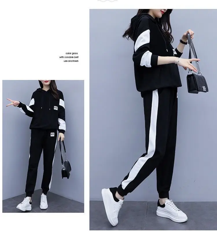 2025 Black White Track Suit Plus Size Women — feature 12
