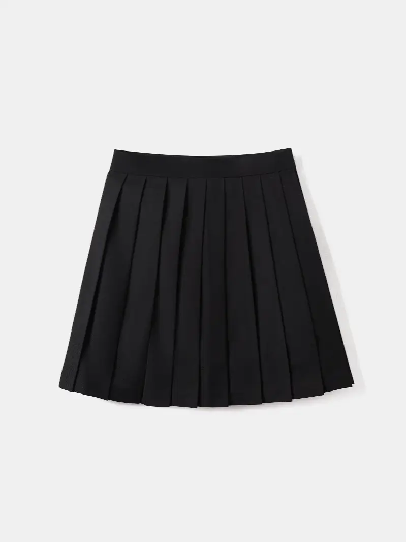 Black Pleated Sailor Skirt for Girls School