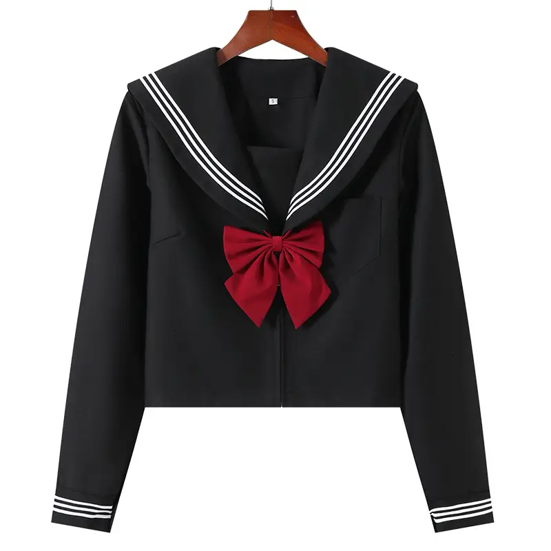 Black Pleated Sailor Skirt for Girls School