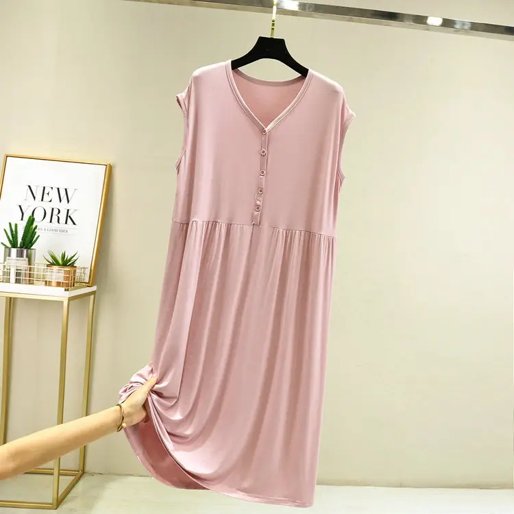Women's Grey Sleeveless V-Neck Dress with Swing Skirt - Image 9