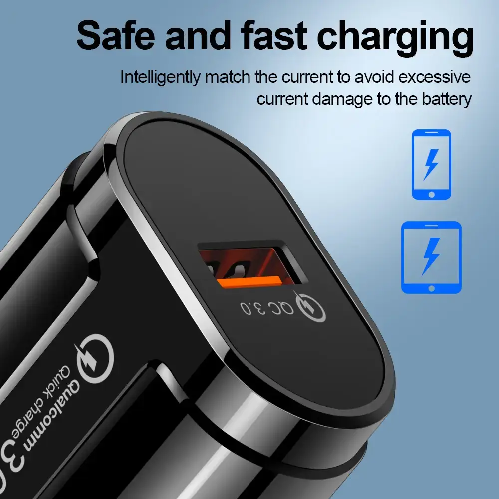 18W Fast Charging European Standard QC3.0 Mobile Charger - Image 5