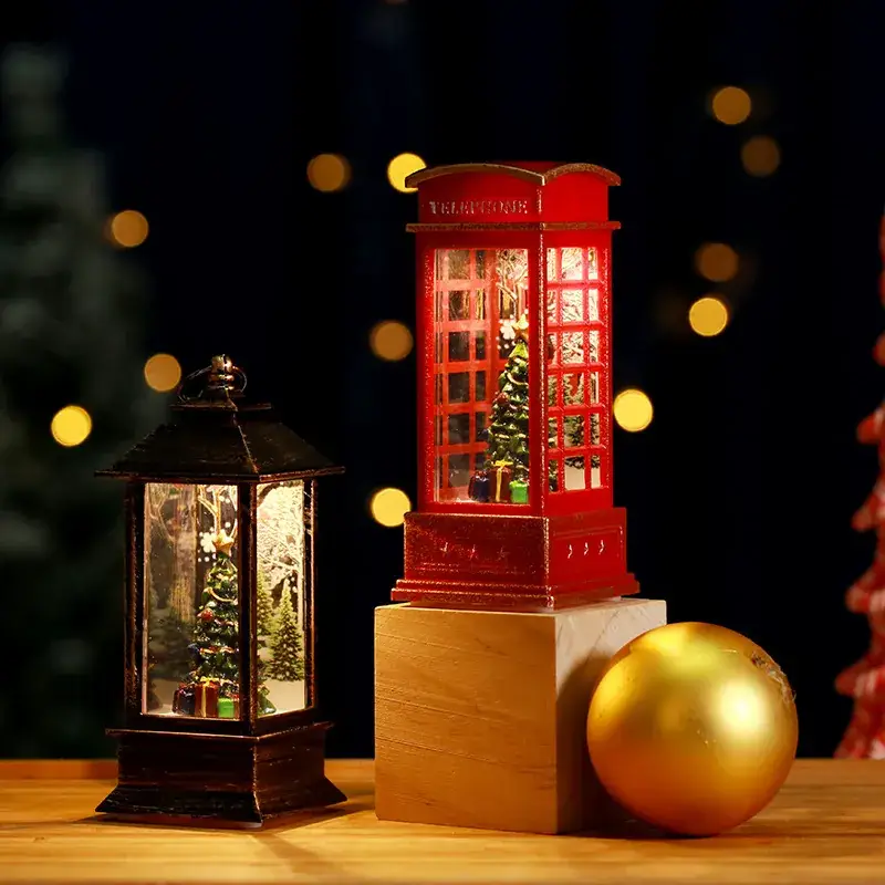 Christmas Santa Telephone Booth Lamp - Image 23