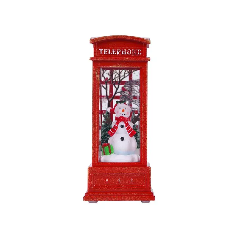 Christmas Santa Telephone Booth Lamp - Image 24