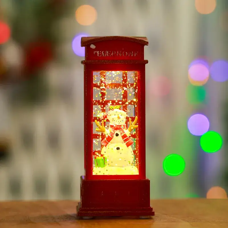 Christmas Santa Telephone Booth Lamp - Image 11