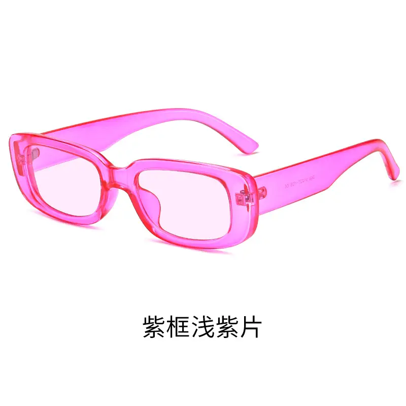 Orange Frame Jelly Sunglasses with Pink Lens 368 UV Protection