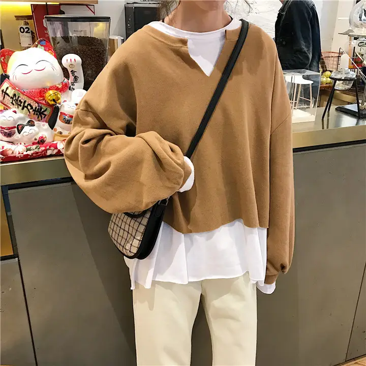 2025 Korean Style Loose Grey Sweatshirt Women — feature 16