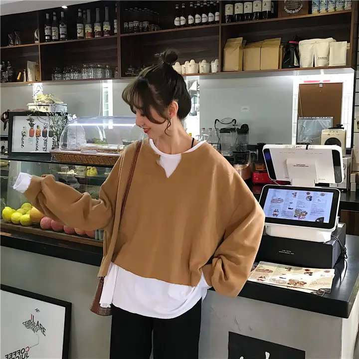 2025 Korean Style Loose Grey Sweatshirt Women — feature 18
