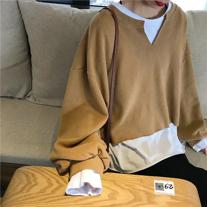 2025 Korean Style Loose Grey Sweatshirt Women — feature 23
