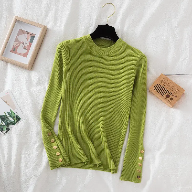 Black Half Turtleneck Knitwear for Women - Image 8