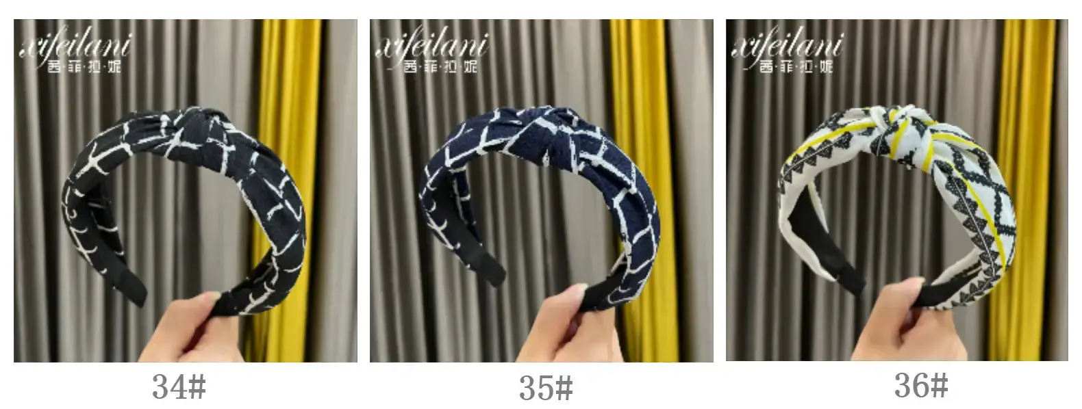 Purple Cross-Knotted Wide Bristle Headband for Women — feature 18