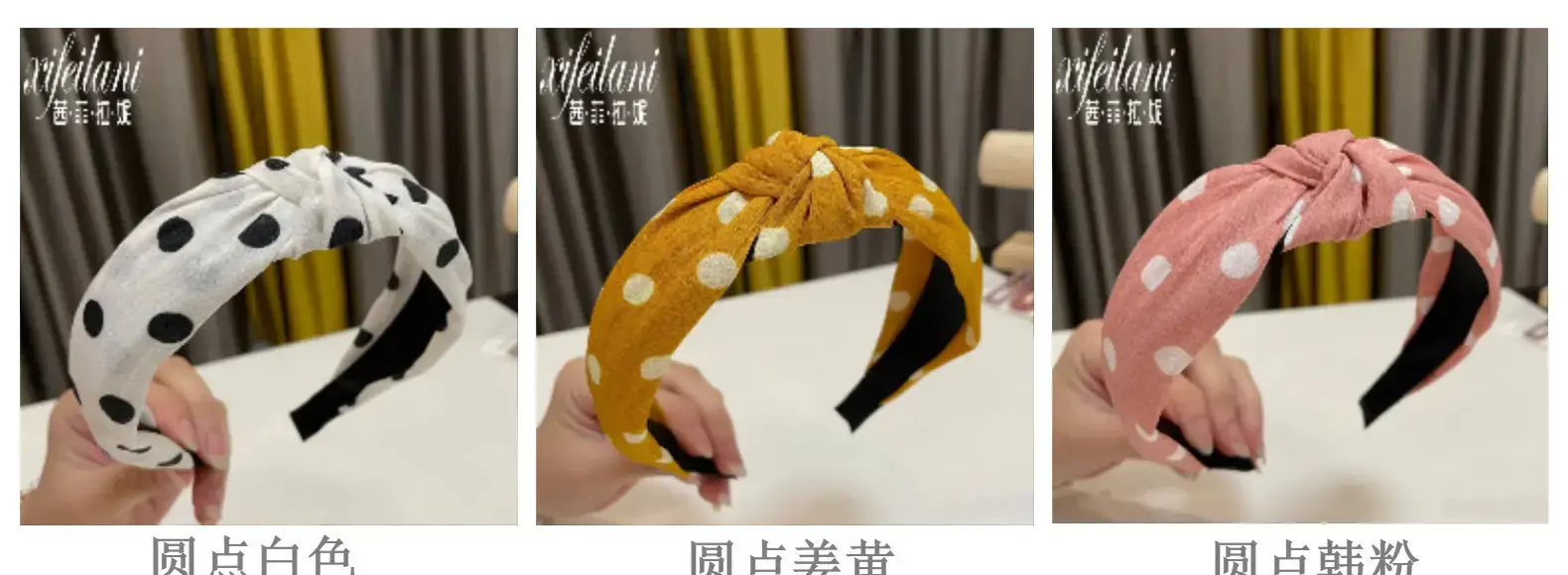 Purple Cross-Knotted Wide Bristle Headband for Women — feature 19