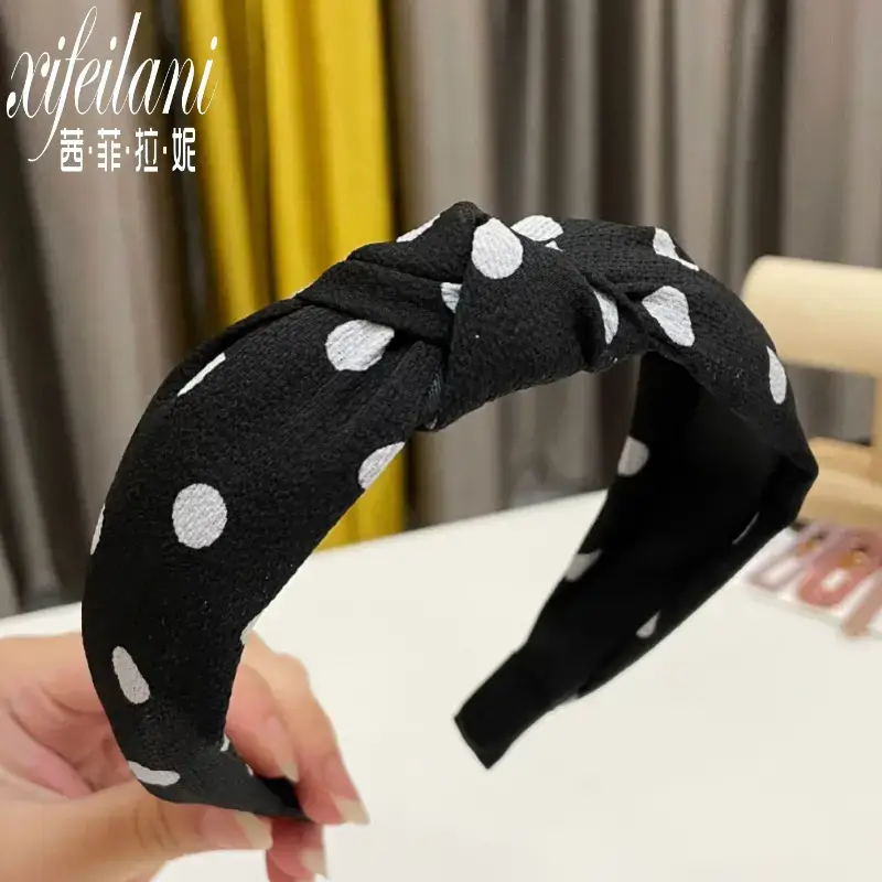 Purple Cross-Knotted Wide Bristle Headband for Women - Image 24