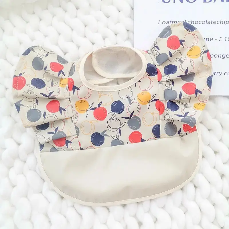 PU Waterproof Baby Food Bib with Anti-Spit Pocket - Image 173