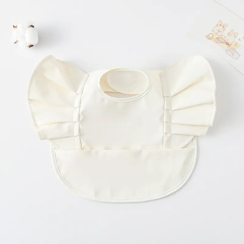 PU Waterproof Baby Food Bib with Anti-Spit Pocket - Image 132