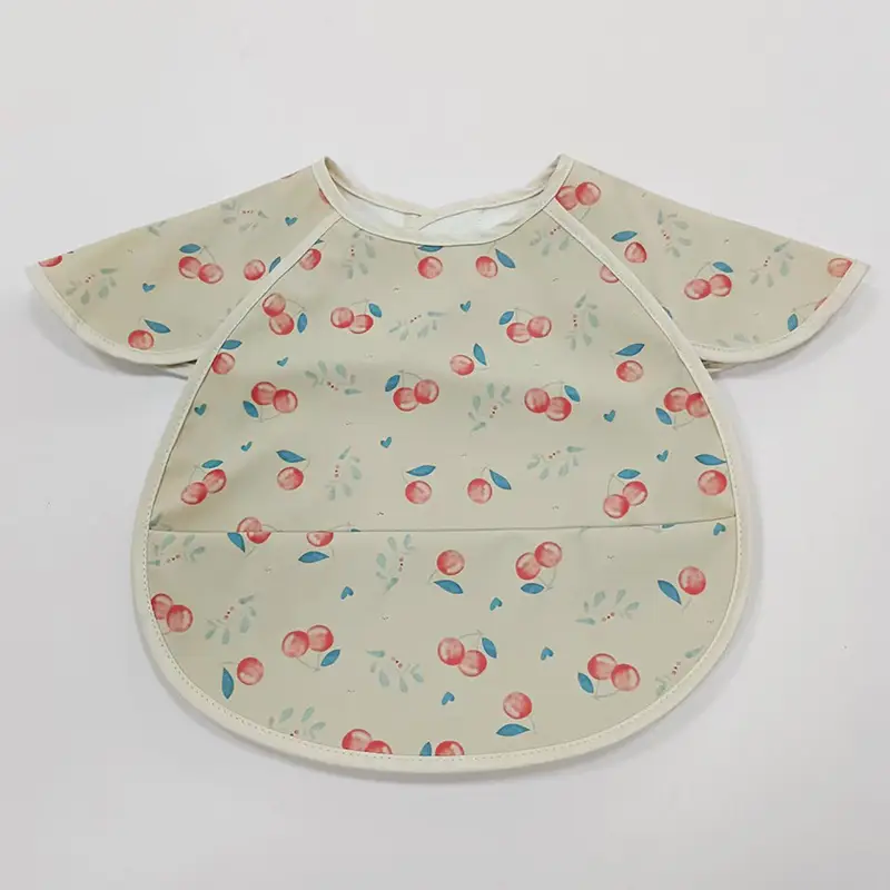 PU Waterproof Baby Food Bib with Anti-Spit Pocket - Image 133