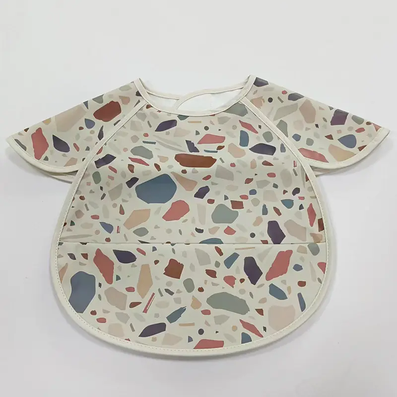 PU Waterproof Baby Food Bib with Anti-Spit Pocket - Image 149