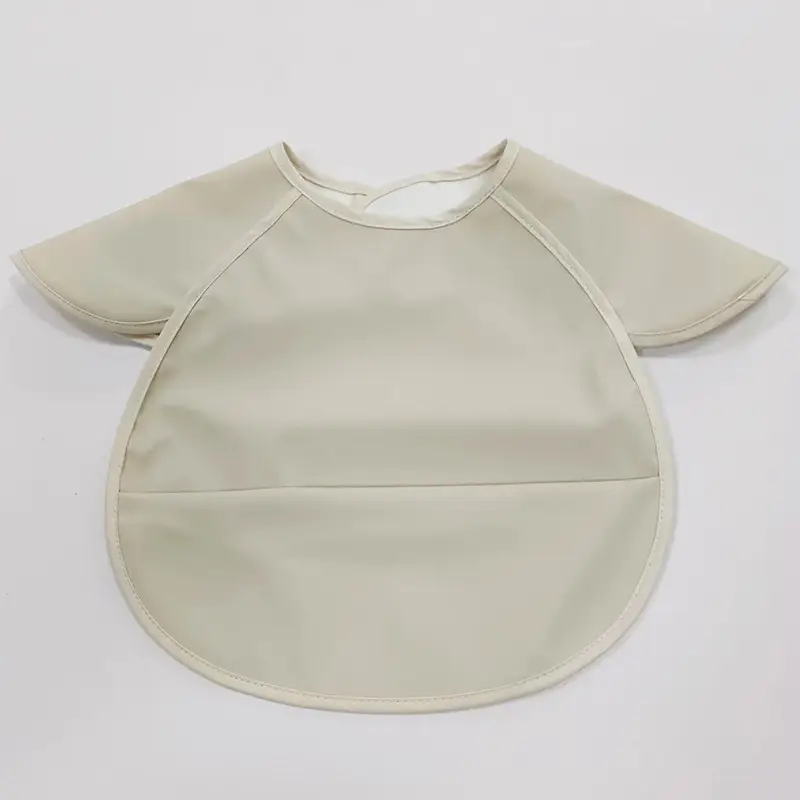 PU Waterproof Baby Food Bib with Anti-Spit Pocket - Image 160