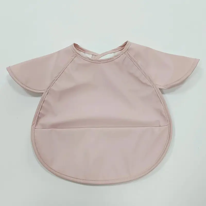 PU Waterproof Baby Food Bib with Anti-Spit Pocket - Image 161