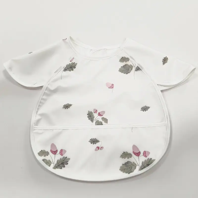 PU Waterproof Baby Food Bib with Anti-Spit Pocket - Image 164