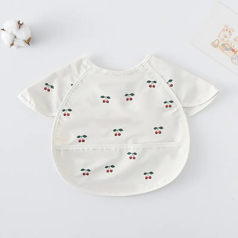 PU Waterproof Baby Food Bib with Anti-Spit Pocket - Image 169