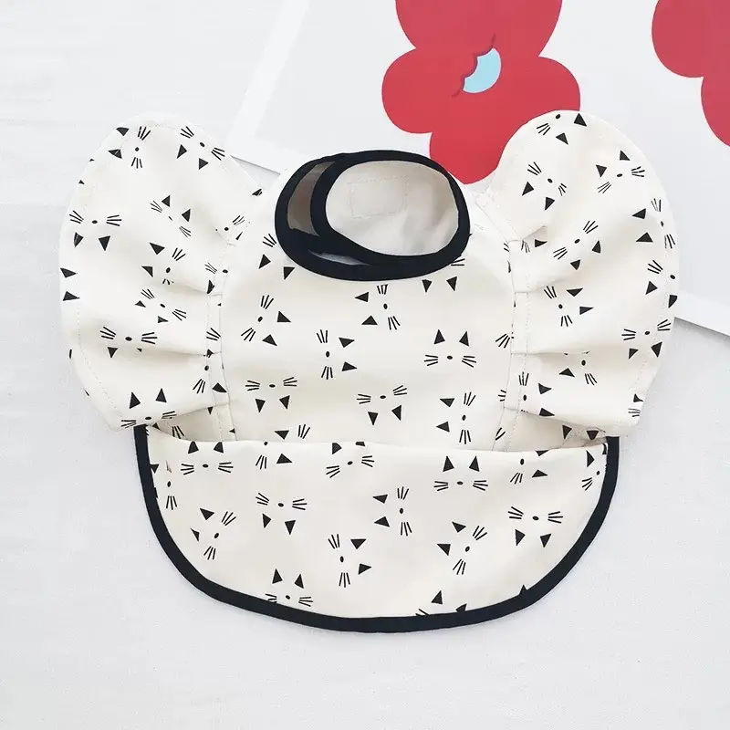 PU Waterproof Baby Food Bib with Anti-Spit Pocket - Image 27