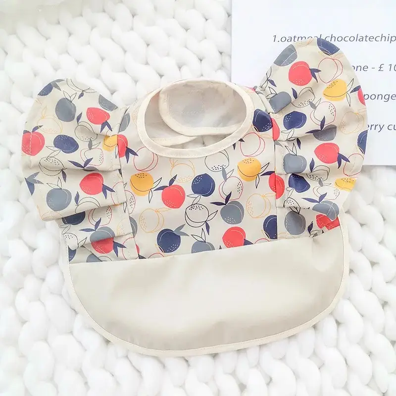 PU Waterproof Baby Food Bib with Anti-Spit Pocket - Image 29
