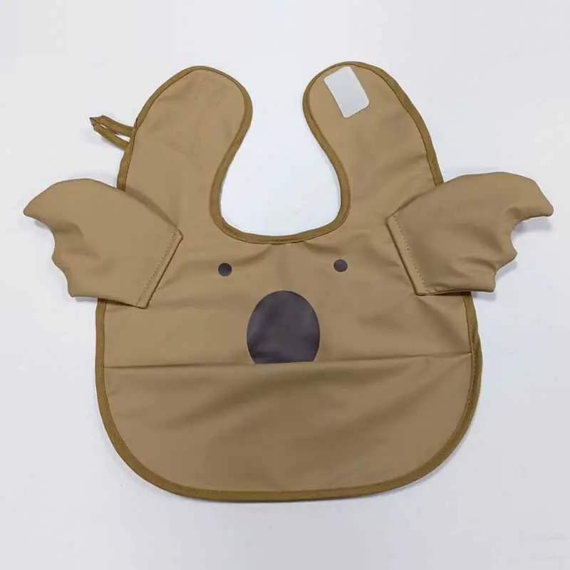 PU Waterproof Baby Food Bib with Anti-Spit Pocket - Image 42