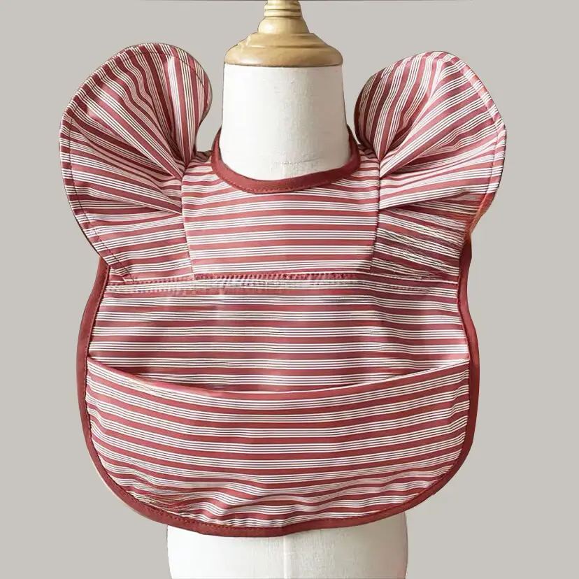 PU Waterproof Baby Food Bib with Anti-Spit Pocket - Image 56