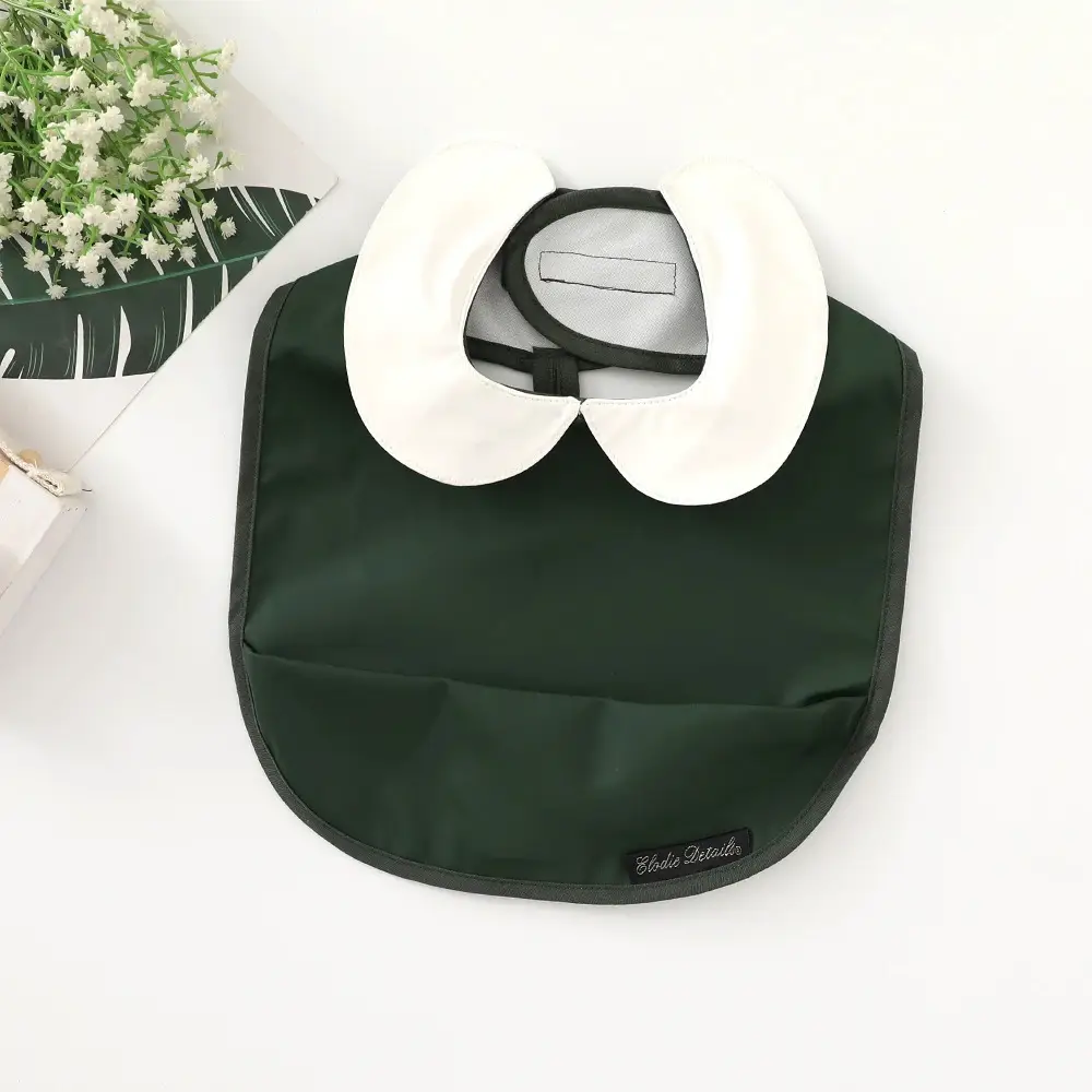 PU Waterproof Baby Food Bib with Anti-Spit Pocket - Image 91