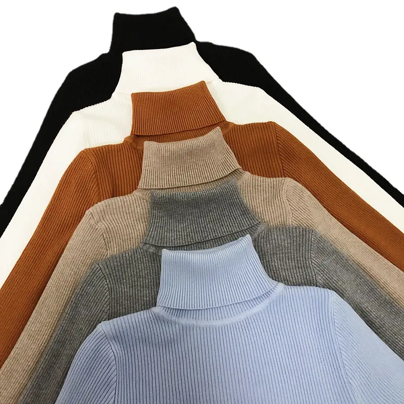 Women's Knitted Lapel Sweater Pullover Solid Color Slim Fit - Image 13