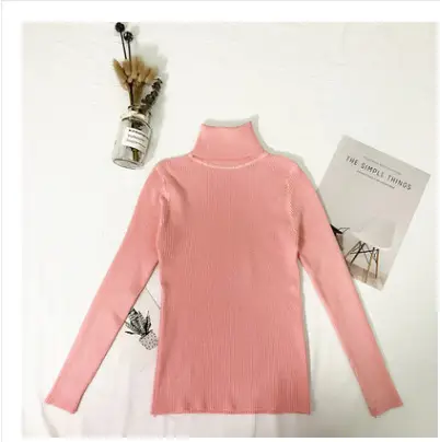Women's Knitted Lapel Sweater Pullover Solid Color Slim Fit - Image 3