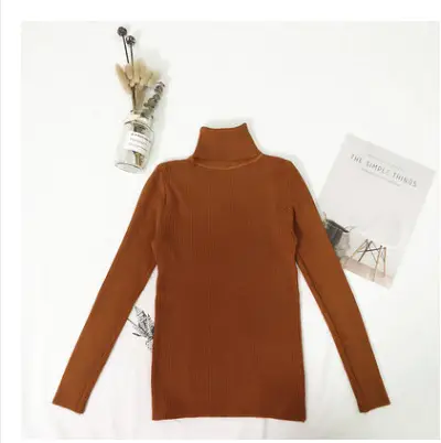 Women's Knitted Lapel Sweater Pullover Solid Color Slim Fit - Image 7