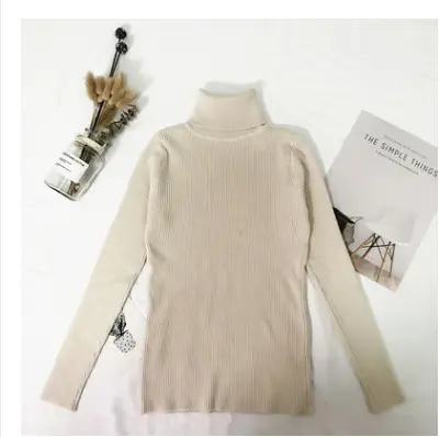 Women's Knitted Lapel Sweater Pullover Solid Color Slim Fit - Image 8