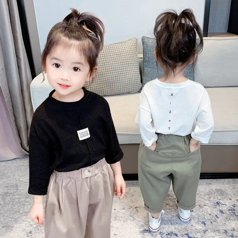 Girls Labeling T-Shirt Baggy Pants Casual Wear 2024 - Image 8