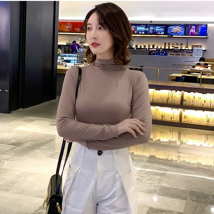 Women's Korean Style Slim Fit Collar Shirt for Autumn Winter - Image 13