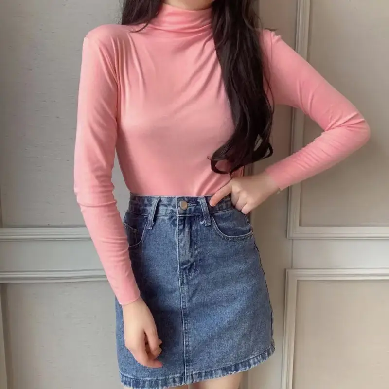 Women's Korean Style Slim Fit Collar Shirt for Autumn Winter - Image 9