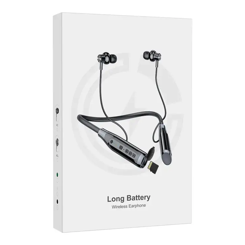 A12 Bluetooth Headset Hanging Neck Type Semi-In-Ear Wireless Sports Plug-In Card Cross-Border New - Image 11