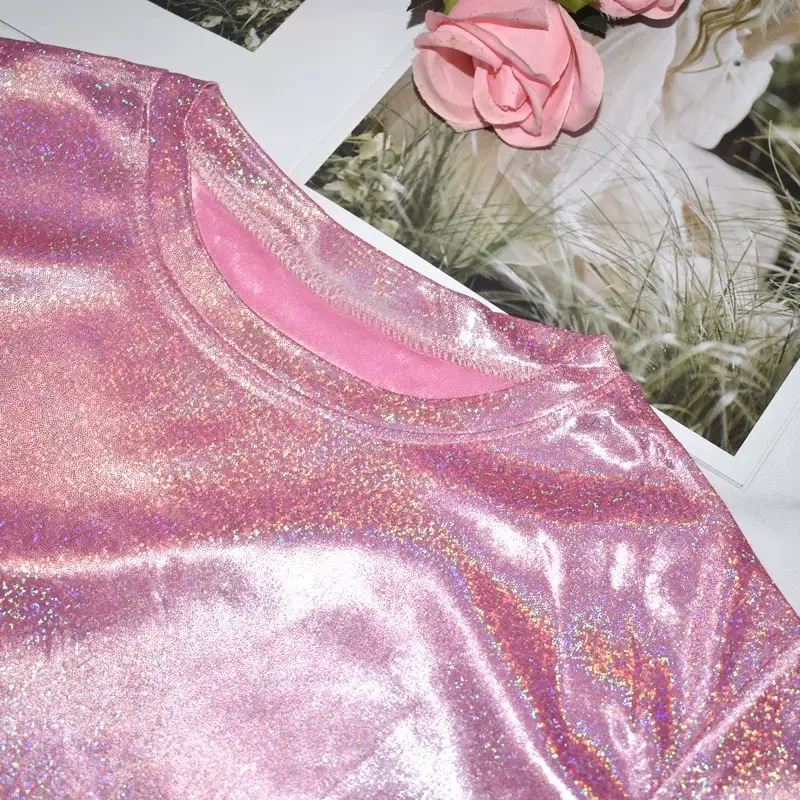 K-Style Glitter T-Shirt Women Large — feature 6
