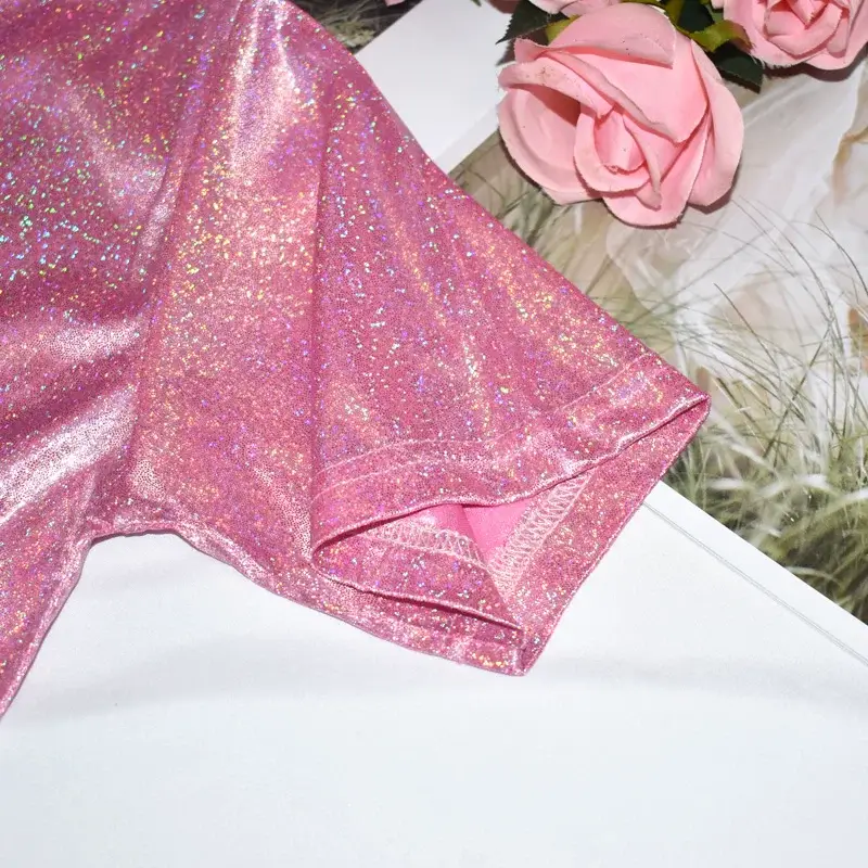 K-Style Glitter T-Shirt Women Large — feature 8