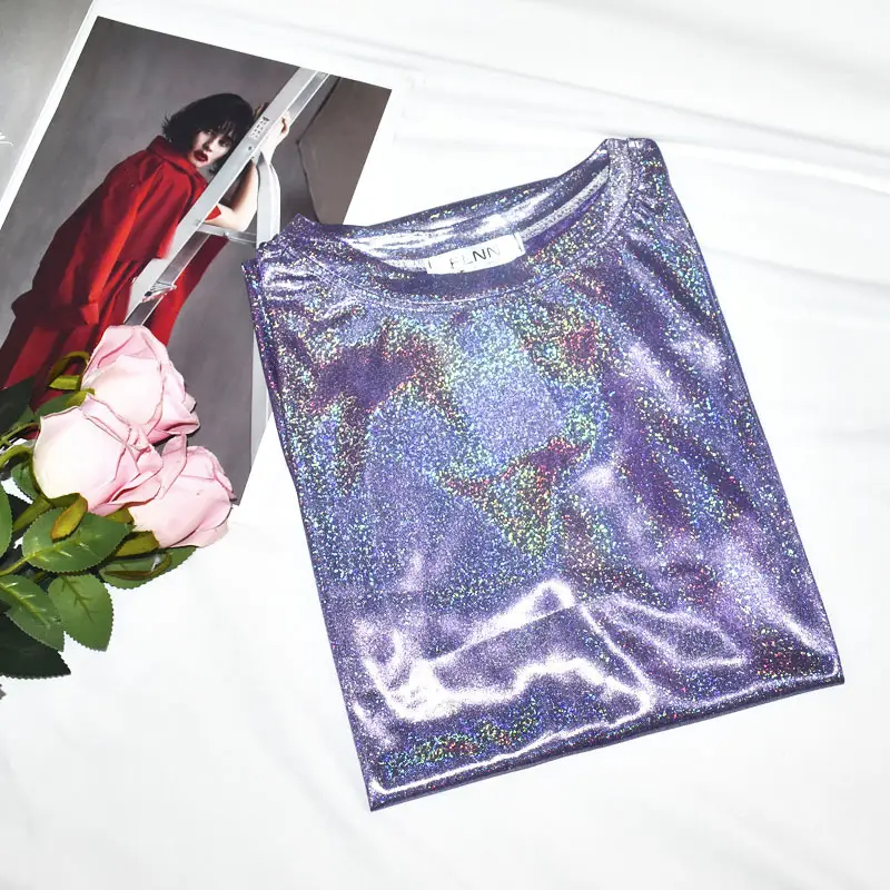 K-Style Glitter T-Shirt Women Large