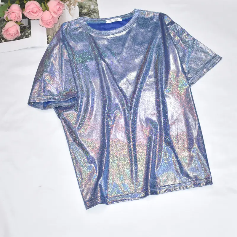 K-Style Glitter T-Shirt Women Large