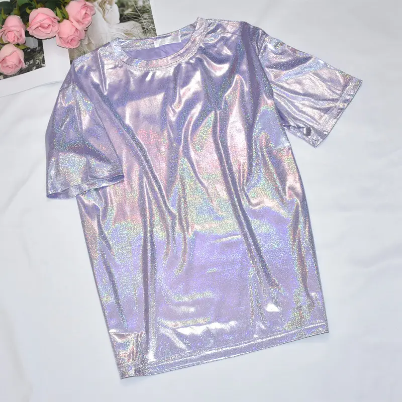 K-Style Glitter T-Shirt Women Large