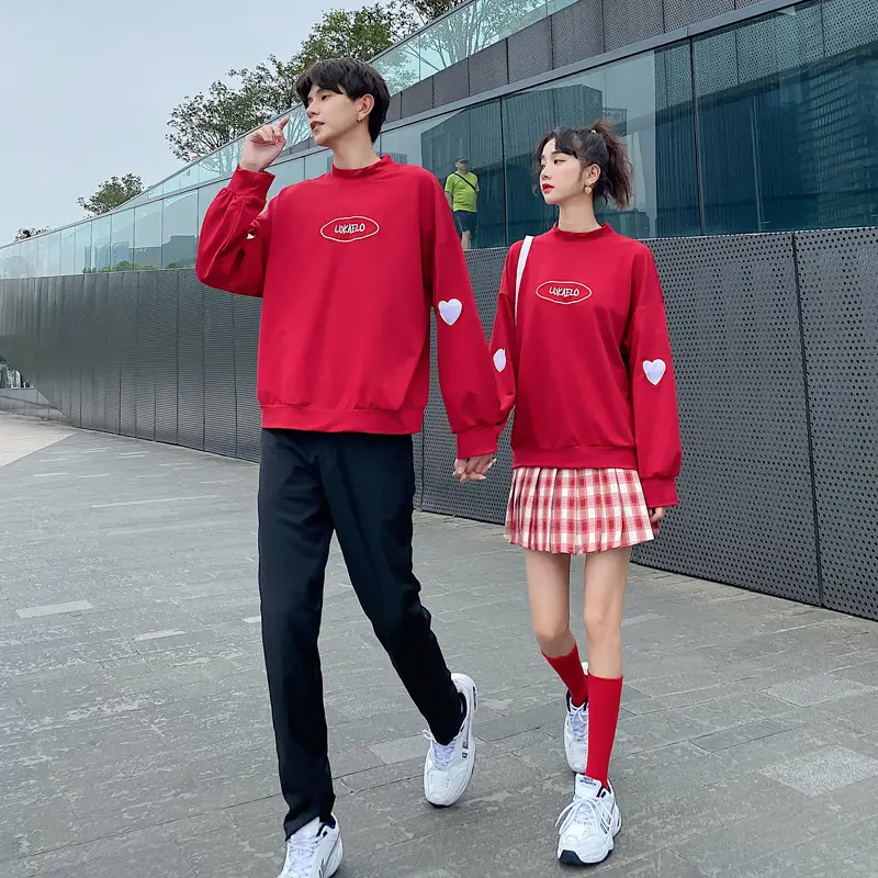 Red Sweatshirt Cheerleader Costume for Men & Women