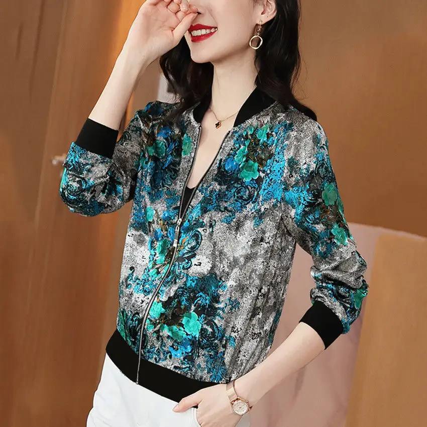 Women's Chiffon Sunscreen Long Sleeve Zipper Coat - Image 3