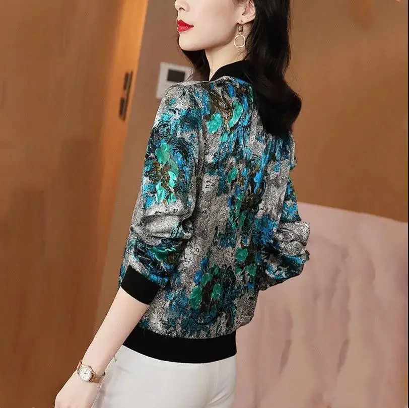 Women's Chiffon Sunscreen Long Sleeve Zipper Coat - Image 5